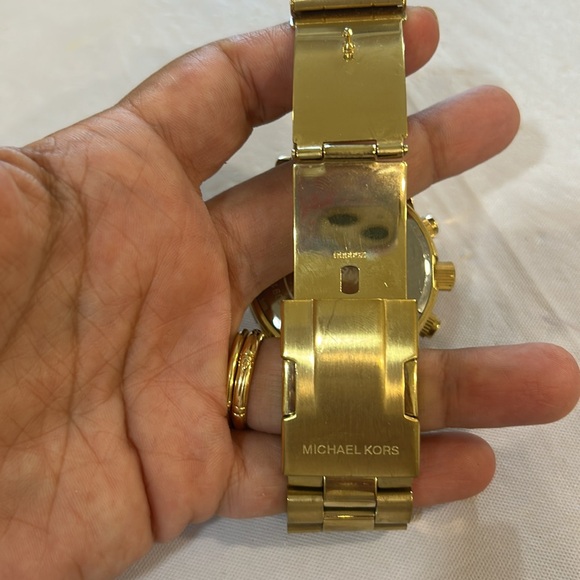 Michael Kors runway Gold Chronograph Watch - Picture 3 of 4